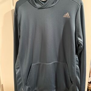 Adidas Steel Blue Pullover Hoodie